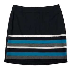 WHBM Stripped Mini Skirt